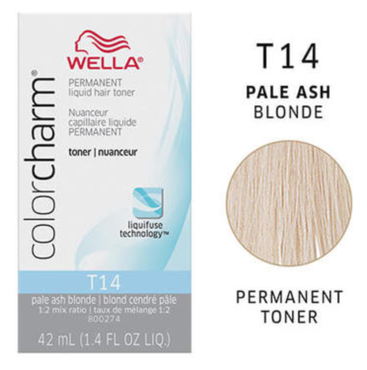 Wella (Liquid) Color Charm - Toner T14 -Pale Ash Blonde 42ml 1.4oz