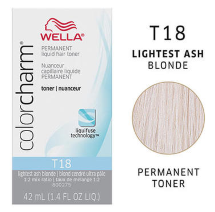 Wella (Liquid) Color Charm - Toner T18 Lightest Ash Blonde 42ml 1.4oz